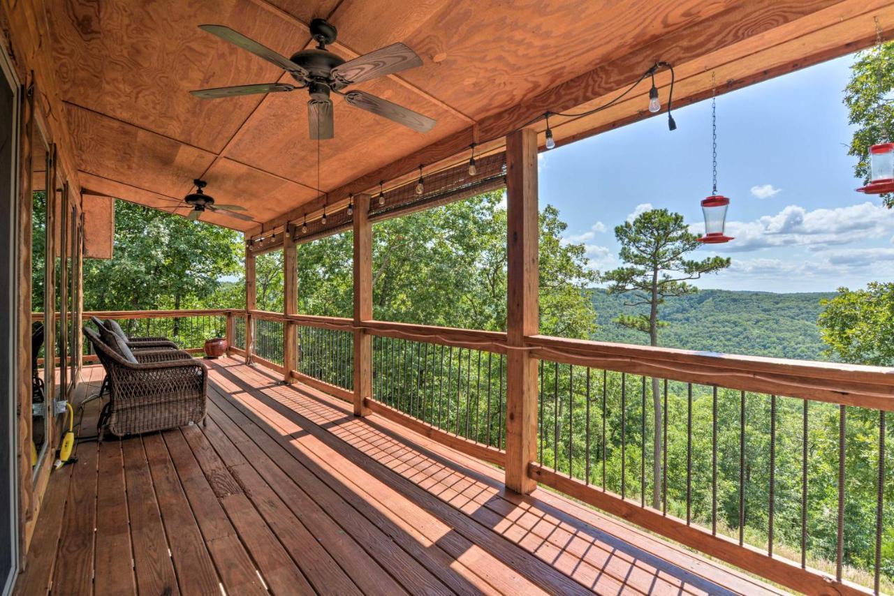 Spacious Log Cabin With Fire Pit And Game Room! 尤里卡斯普林斯 外观 照片